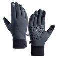 thumbnail image 5 of Hvmvliv Winter Gloves Women Outdoor Touchs Screen Warm Gloves with Thermal Soft Knit Lining Windproof Water-Proof Hiking Skiing Non-Slip Winter Warm Gloves Gray, 5 of 5