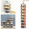 thumbnail image 3 of 9 Tiers Shoe Storage Rack Slim Narrow Shelf Stacking Cabinet Footwear Organizer, 3 of 6