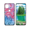 thumbnail image 1 of Compatible with Motorola G 5G Phone Case, Blue-Marble-46 Case Silicone Protective for Teen Girl Boy Case for Motorola G 5G, 1 of 1