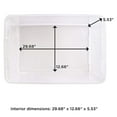 thumbnail image 4 of Homz 41 Quart Clear Plastic Holiday Storage Container with Red Lid, 2 Pack, 4 of 12