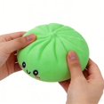 thumbnail image 4 of Squishy T-oy, Decompression Bun T-oy, Silicone Stress Relieving Release Hand Pinching for Adults, Green, 4 of 6