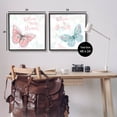 thumbnail image 3 of Believe In Dreams Butterflies Animals & Insects Graphic Art Black Framed Art Print Wall Art, Set of 2, 3 of 8