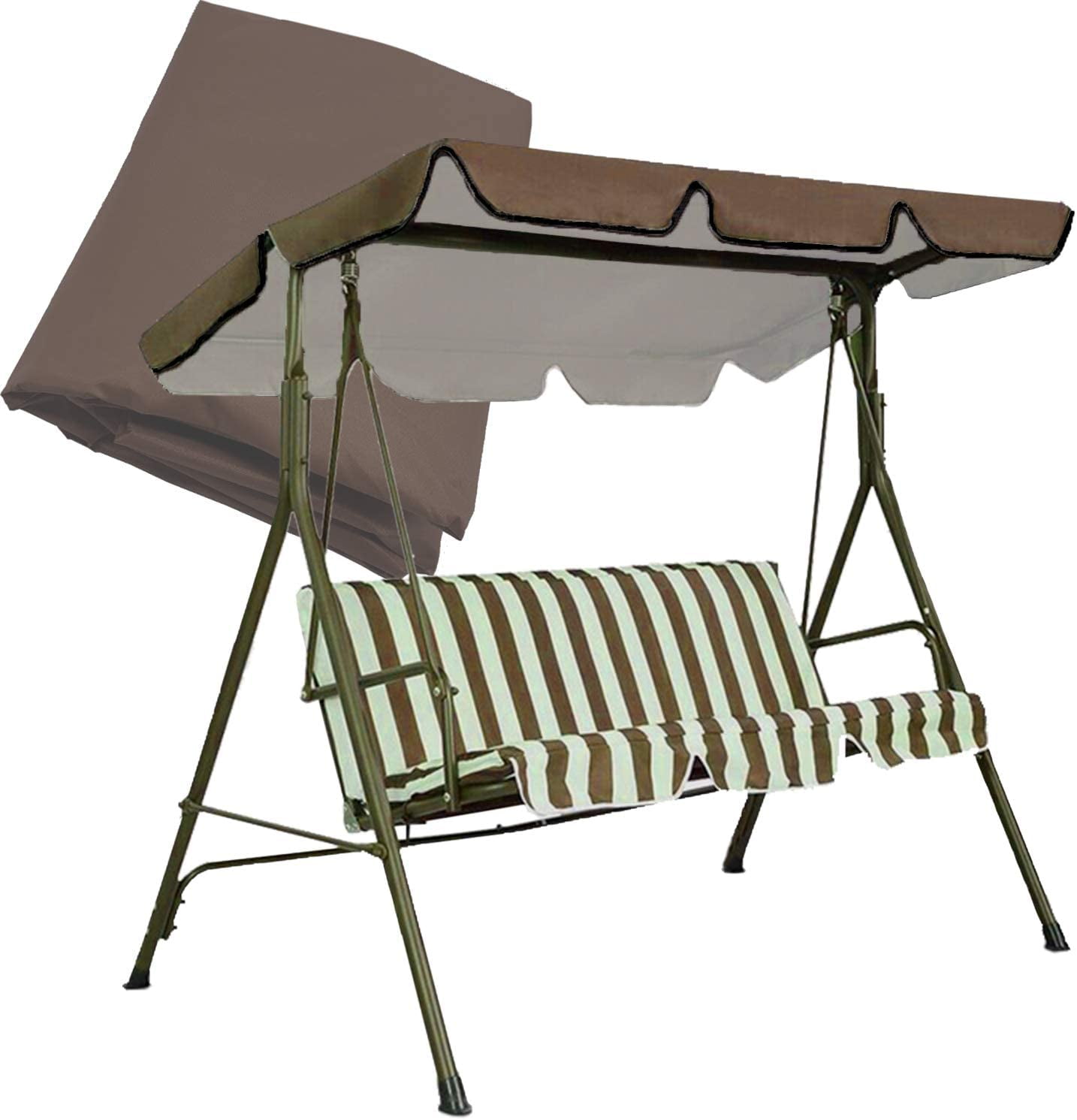 Outdoor Swing Canopy Replacement 75"X52"Replacement Canopy Porch Top Cover,Replacement Sunshade