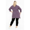 thumbnail image 2 of Avenue Women's Plus Size Emily Panel Stripe Tunic, 2 of 2