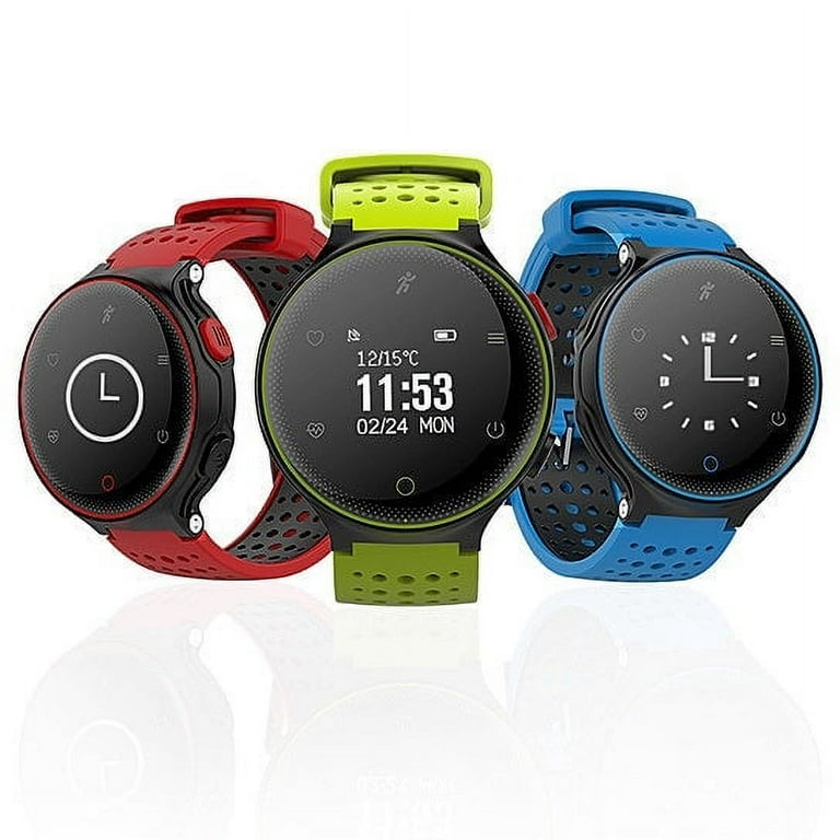 Smart Fit Sporty Waterproof Watch W Active Heart Rate and Blood