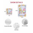 thumbnail image 7 of Easter Kitchen Dish Towels for Drying Dishes Set of 2, Watercolor Gnomes Eggs Flowers Butterflies Purple Plaid Waffle Weave Microfiber Hand Tea Bathroom Towels Quick Dry & Absorbent Towel 12x12, 7 of 7