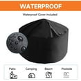 thumbnail image 6 of 22-inch Outdoor Fire Pit, Durable Firepit with Mesh Lid, Log Grate, and Fire Poker, Waterproof Cover. Small Fire Pit for Outside Backyard, Camping, Beach, 6 of 7