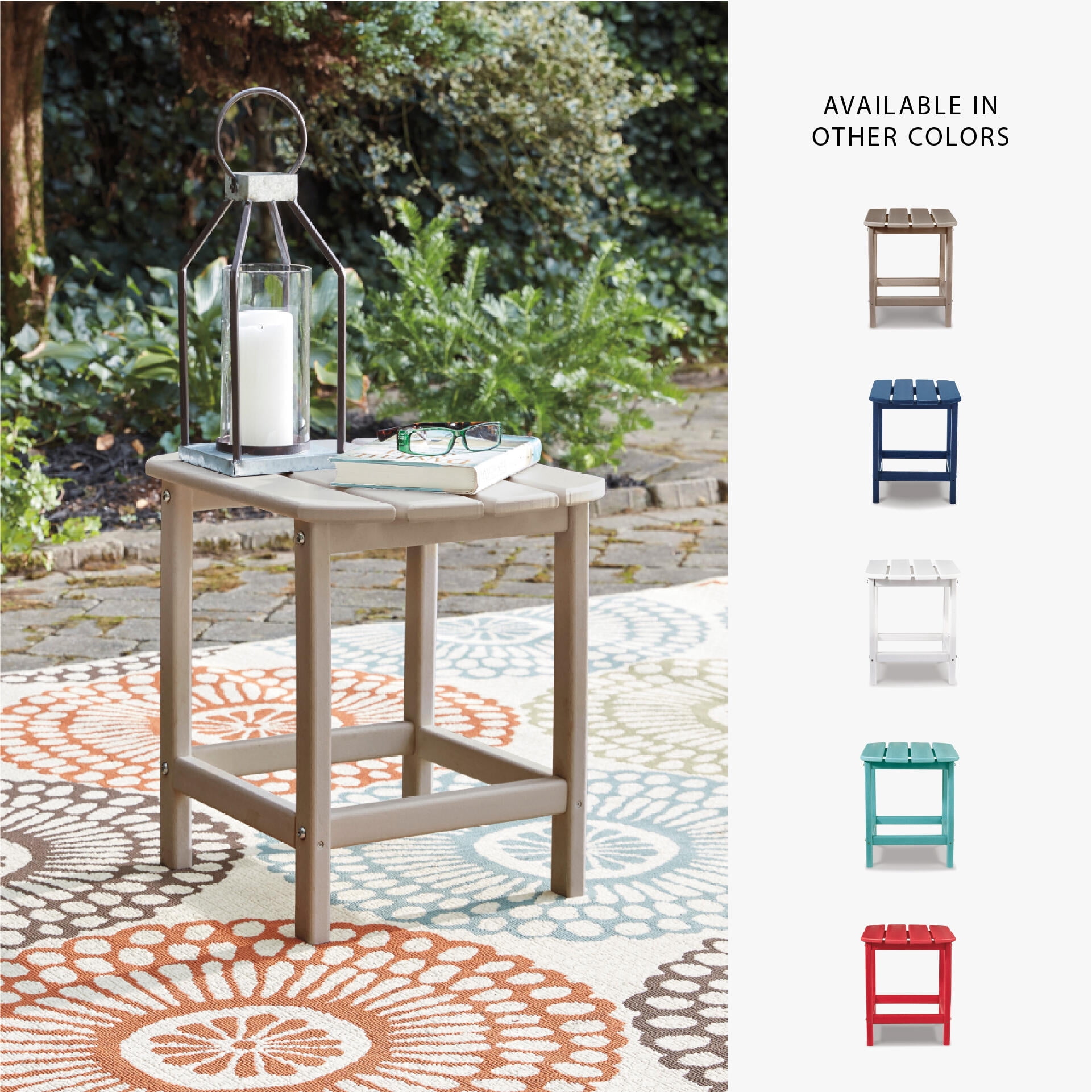 Signature Design by Ashley Contemporary Sundown Treasure End Table  Driftwood