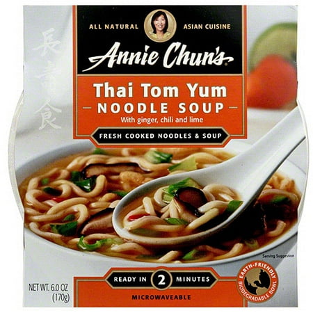 Annie Chun's Thai Tom Yum Soup Bowl, 6 oz (Pack of