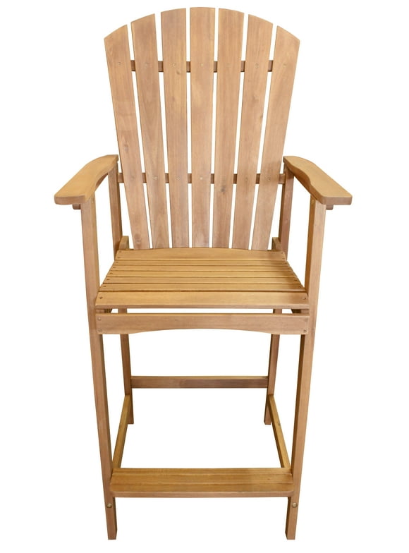 Leigh Country TX 36212 Tall Wood Adirondack Chairs - Natural Color