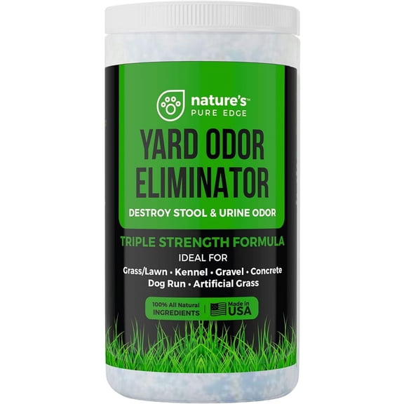 Nature's Pure Edge Yard Odor Eliminator Instantly Removes Stool and Urine Odor from Lawn, Artificial Grass, Patio, and Kennel 2 lbs.