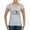 Heather Grey, variant on For the Love of the Game Sports Women's Standard V-Neck Tee, Royal, Large