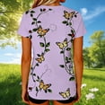 thumbnail image 2 of TaTaai Women's Everyday Summer Top Short Sleeve Round Neck Patterned Design Casual Printed Cotton Blend T-Shirt Gift, 2 of 7