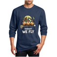 thumbnail image 2 of Frnrwgo Men's Halloween Graphic T-Shirt Long Sleeve Crew Neck Pullover Casual Tee for Fall, 2 of 5
