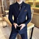 thumbnail image 4 of Traje completo para hombre, chaqueta de moda de alta calidad, conjunto de traje coreano de 2 piezas 2024, ropa de ceremonia ajustada para hombre, tendencias de disfraces, 4 of 5
