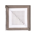 thumbnail image 4 of INSPIRE CHIC Father's Day Men's Pocket Squares Checkered Print Silky Handkerchief with Solid Trim Brown One Size, 4 of 4