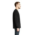 thumbnail image 3 of Next level Mens Sueded Long Sleeve Crew 6411  , XS, Black, 3 of 3