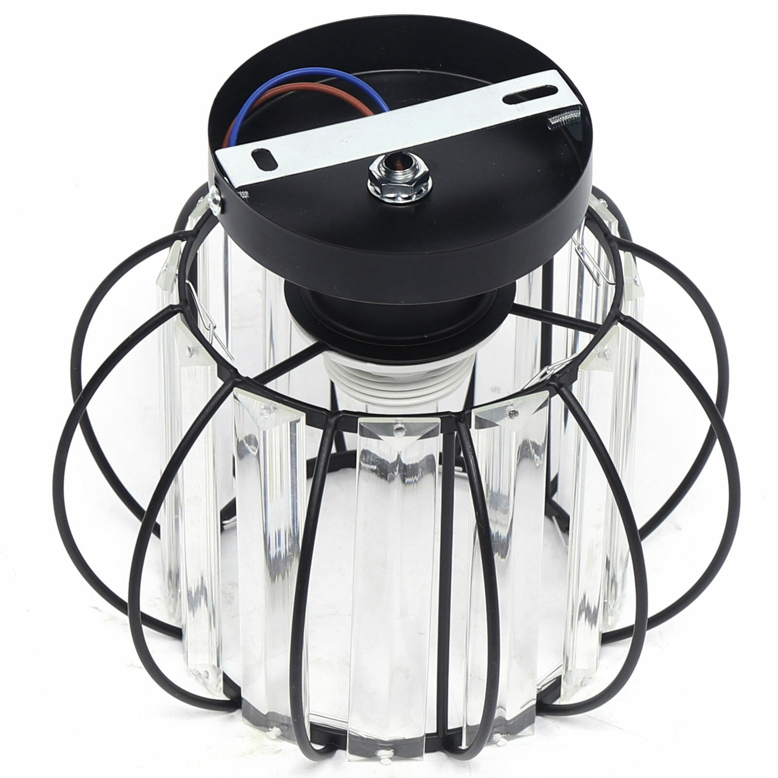 TFCFL Crystal Chandelier Aisle Hallway Pendant Light Flush Mount Modern Ceiling Lamp Fixture E27