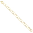 thumbnail image 6 of 14K Yellow Gold Circle Chain Bracelet, 6 of 6