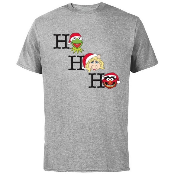 Disney Muppets Kermit Miss Piggy and Animal Holiday - Short Sleeve Cotton T-Shirt for Adults -Customized-Red