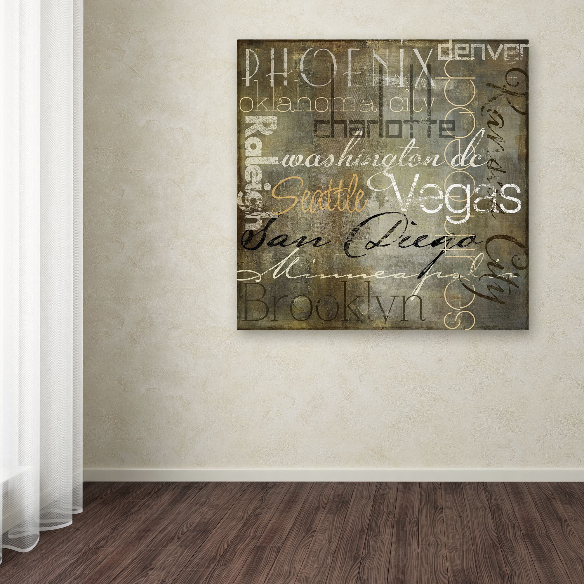 Trademark Fine Art "Cities of the World II" Canvas Art by Color Bakery