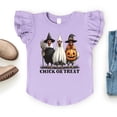 thumbnail image 4 of Chick or Treat Halloween Chickens - Flutter Sleeve Graphic T-Shirt, 4 of 8