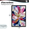 thumbnail image 4 of Stupell Industries Contemporary Lily In Pink & Blue Black Floating Frame Canvas Art, 17 x 25, by Chromatic Storm Studio, 4 of 8