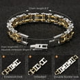 thumbnail image 5 of Bike Chain Link Bracelet, Stainless Steel Chain Bracelet for Men, Fashionable and Versatile Motorcycle Chain Bracelet, Holiday/Anniversary/Valentine's Day Gift, 5 of 5