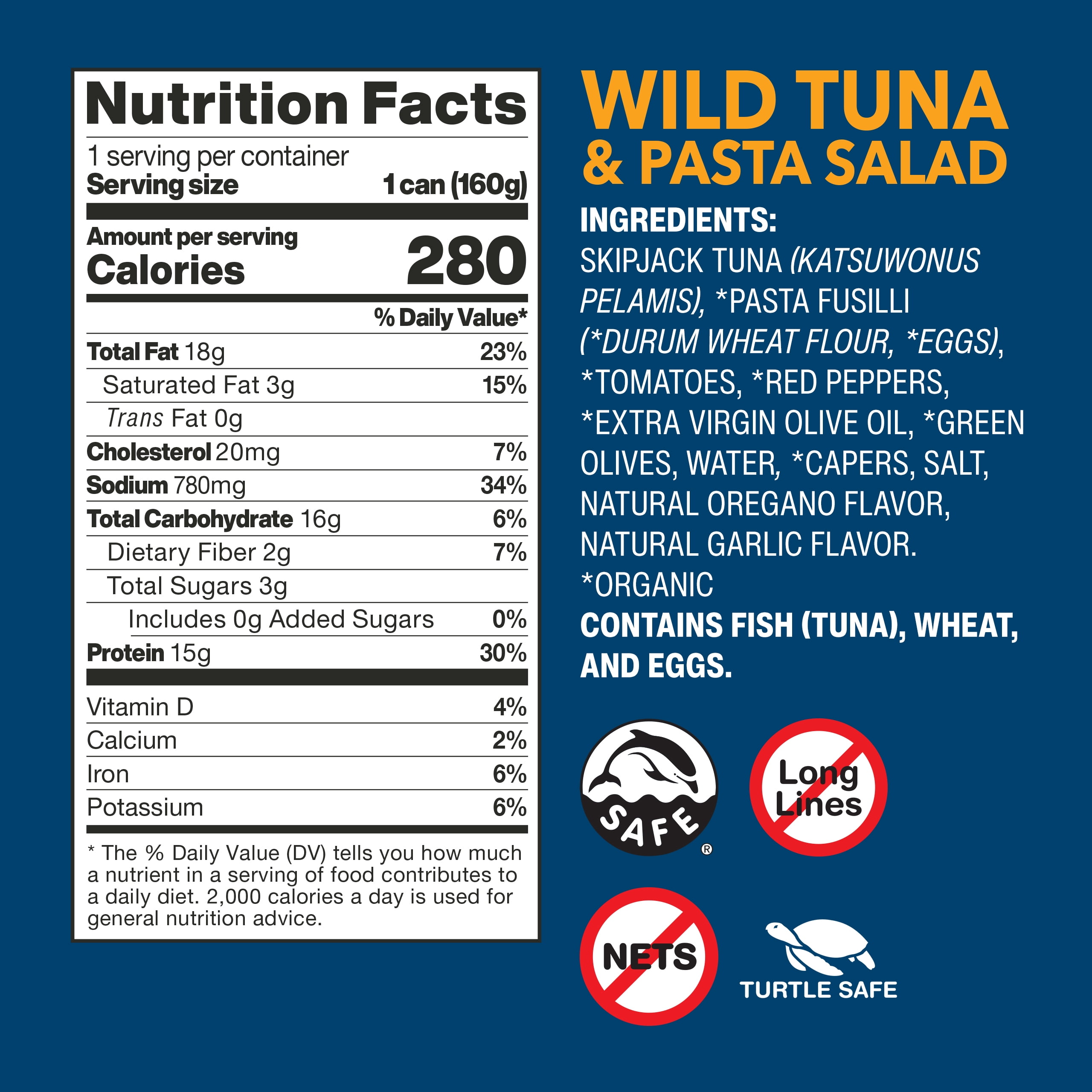 Wild Planet Wild Tuna Pasta Salad with Veggies, 5.6 oz (Pack of 4)
