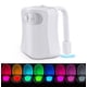 thumbnail image 3 of Lampe de Toilette, Veilleuse LED pour WC Salle de Bain Capteur Détecteur PIR 8 Changement de Couleurs Éclairage (seulement s'active dans l'obscurité), 3 of 6
