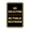 Black Gold, variant on Portrait Round No Soliciting No Public Restroom Sign (Yellow / Black) - Small 4" x 6"