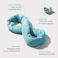 thumbnail image 3 of Infinity Pillow - Travel Neck Versatile Soft 360 Support Scarf Machine Washable Home Flight Road Trips Airplane Sleeping (airy Blue), 3 of 6