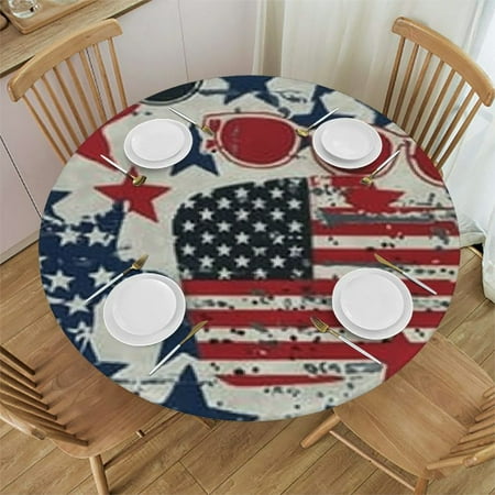 

Xllo0ord Us Round Tablecloths Table Covers with Polyester Fitted Tablecloth Circular Table Cloths for Indoor Outdoor Kitchen Dining Fit Table 31-35