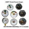 Pcp Air Pressure Gauge Mini Manometer 1/8 Npt 6000Psi