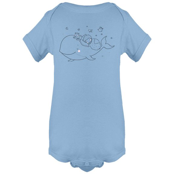 Black And White Boy And Whale Bodysuit Infant -Image by Shutterstock, 24 Months