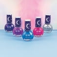 thumbnail image 3 of Three Cheers For Girls: Celestial Nail Polish Hexagon - 5 Bottles Of Glittering Polish, Water Based, Non-Toxic Long-Lasting Polish, Dreamy Tones, Blues Purple Pink & Silver, Ages 8+, 3 of 9