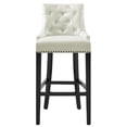 thumbnail image 2 of Uptown Cream Leather Counter Stool, 2 of 2