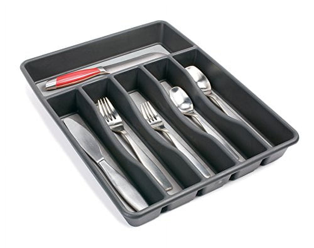 Rubbermaid Silverware Organizer, Large, Grey