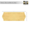 thumbnail image 2 of HOME WEAVERS Waterford Collection Cotton Bath Runner Rug, 22" x 60", Yellow, 2 of 7