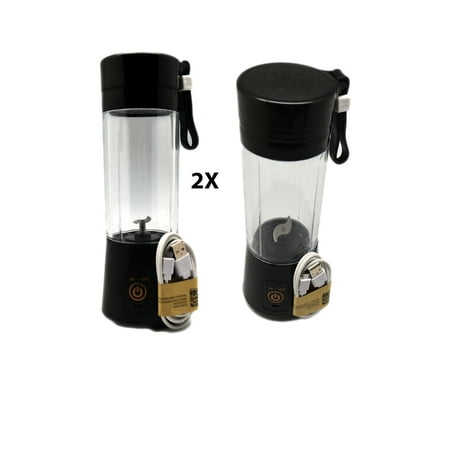 Portable Personal Rechargeable USB Cordless Smoothie Drink Shake Mixer 2 (Best Blender For Frozen Drinks And Smoothies)