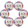 thumbnail image 3 of SKYSONIC Mardi Gras Round Placemats for Dining Table Non-Slip Heat-Resistant Polyester Table Mats Set of 1 Washable Table Mats for Kitchen Dining Table Decoration, 3 of 7