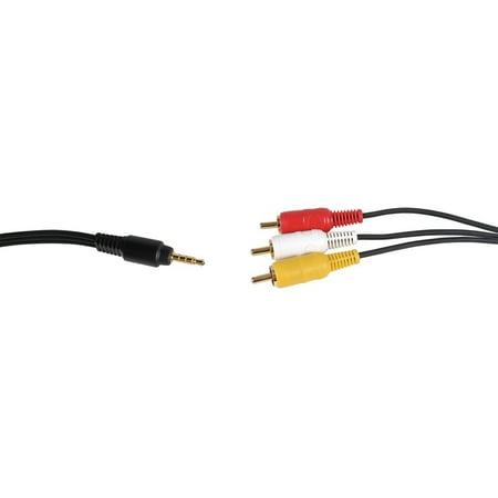 Audio / Video AV 3.5mm to 3-RCA 5ft Composite Cable for Canon