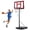 Red, variant on Edx 6.1ft-10ft Adjustable Height 44" Shatterproof Outdoor Portable Basketball System (Adult), Grey
