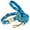 Blue, variant on Didog Personalized Dog Collar and Leash set Pet Name ID Number Engraved Soft Padded Nylon