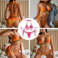 thumbnail image 5 of Bikini sexy para mujer, con parte inferior de cristal y triángulo, traje de baño con cuello halter, traje de baño sexy, 5 of 5