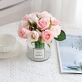 thumbnail image 2 of 12pcs Artificial Roses Single Stem Fake Silk Flower Bouquet Real Touch for Home Party Wedding Decoration, 2 of 5