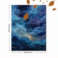thumbnail image 3 of UXIEQU Abstract Starry Night Sky Ocean Canvas Wall Art Print 15.75x11.81 Inches, 3 of 8