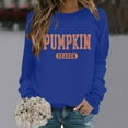 thumbnail image 2 of ZSQDM Women's Hoodless Sweatshirt Oversized Zip Up Hoodie for Women Pumpkin Season Sweatshirt Women Crewneck Long Sleeve Thanksgiving Fall Shirt Halloween Holiday Pullover Tops Polyester (S), 2 of 6