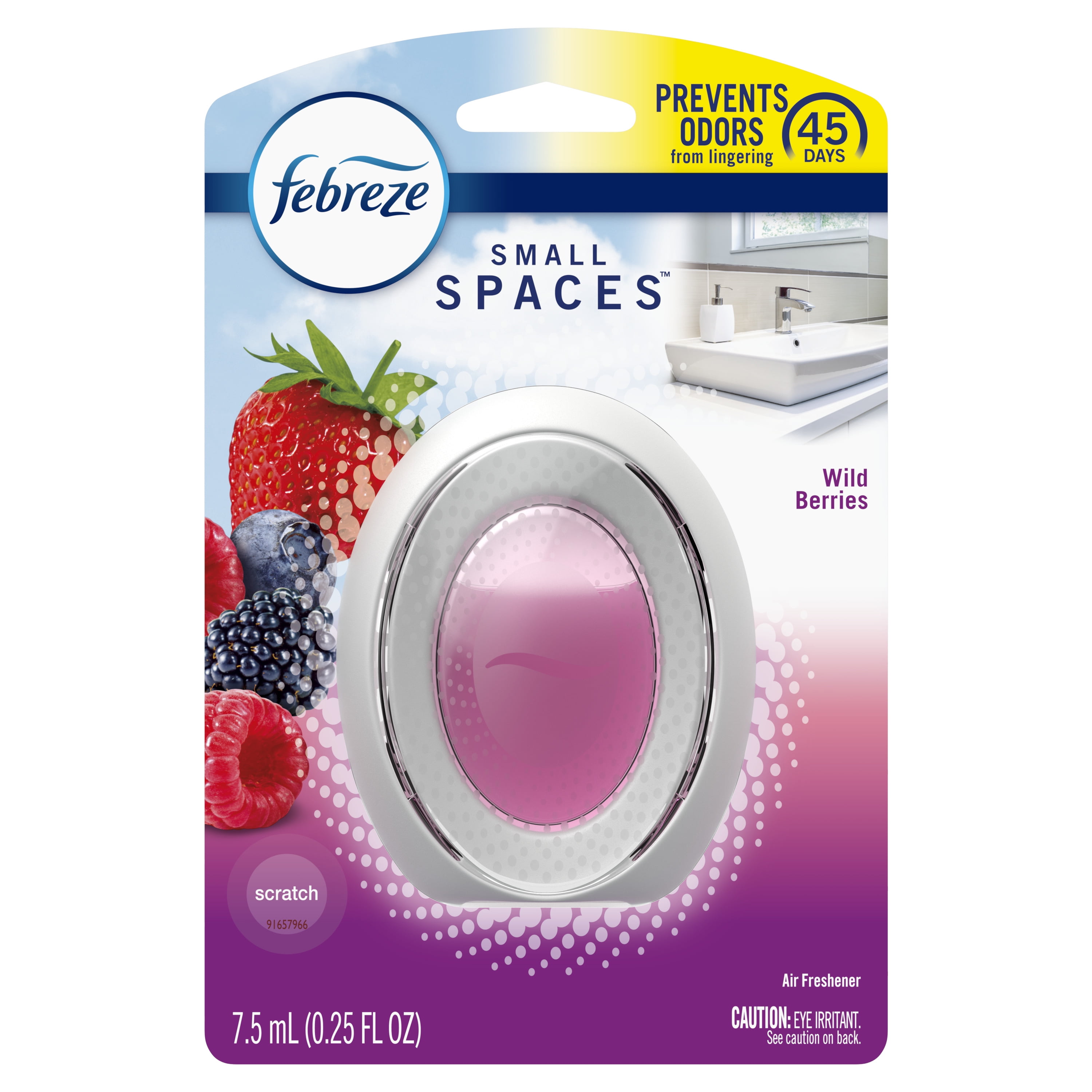Febreze Small Spaces Air Freshener, Wild Berries, 1 Count