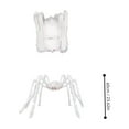 thumbnail image 2 of Decoración de campo de araña de peluche blanca, accesorios de decoración de sala de escape de casa embrujada de Halloween, 2 of 7